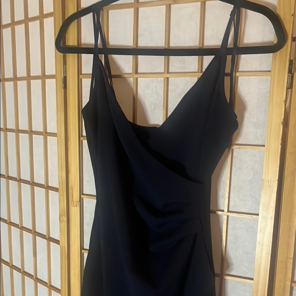 Windsor Black Spaghetti Strap Slip Dress